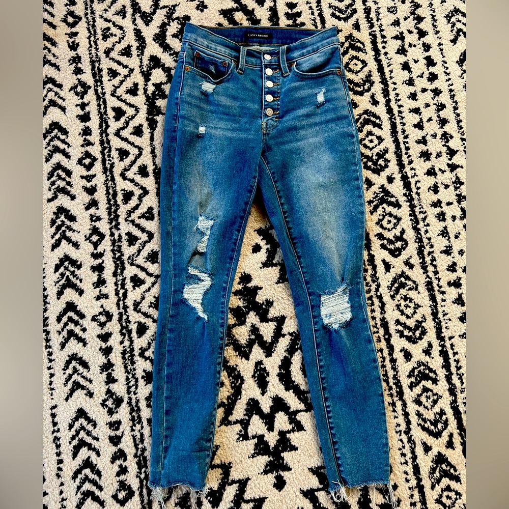 Lucky Brand High Rise Skinny Bridgette Jeans size 4/27A